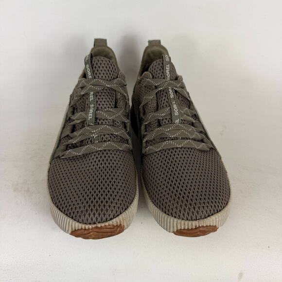 Sorel Out N About Athletic Shoes Womens 6.5 Olive Green Mesh Low Top Sneakers - Picture 5 of 11